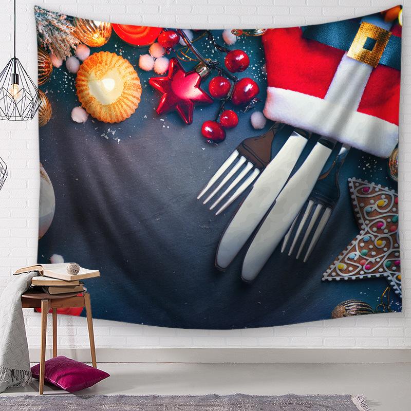 Рождественский гобелен в европейской и американской рождественской серии, гобелен для гостиной, спальни, скатерть