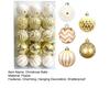 30 Pcs Christmas Balls Ornaments 2.4 Inch Small Shatterproof Plastic Balls Christmas Tree Hanging Decoration for Holiday Wreath Party Tree Decor