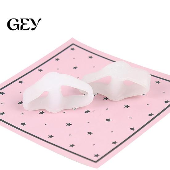 Comfortable Toe Separator 1 Pair for Overlapping Toes, Soft SEBS Bunion Corrector, Corrector Double Ring Foot Spacer Hallux Valgus, Day Night