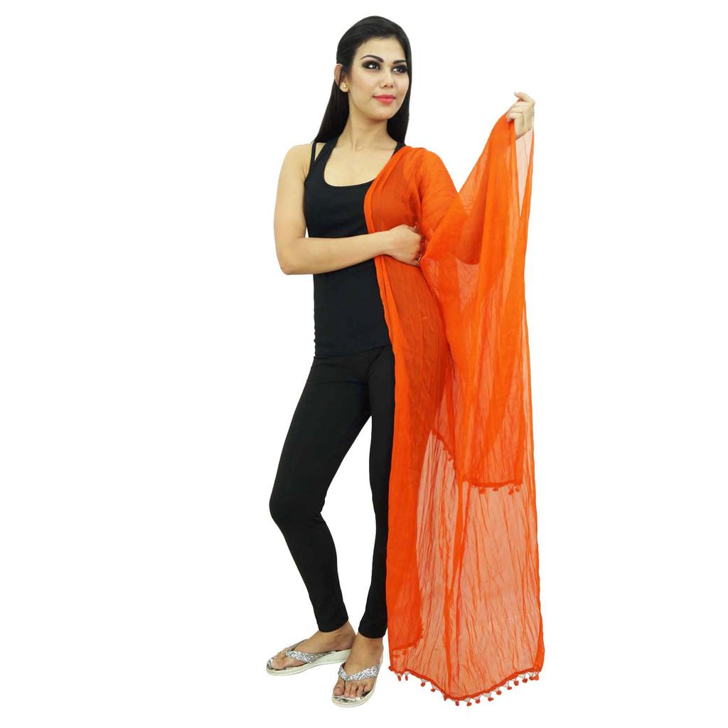 Длинные палантины из индийского чунни из шифоновой смеси Dupatta