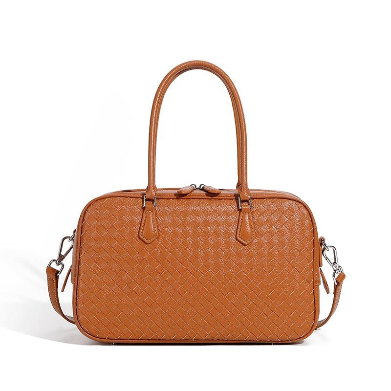 Осень новая женская сумка ручной работы из первого слоя коровьей кожи плетеная сумка из натуральной кожи на плечо портативная наклонная сумка для通勤