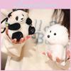 Dog Panda Penguin Pendant Animal Plush Doll Keychain Toy Decoration Backpack