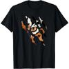 Fearless Tiger Cat Eye Claw Silhouette T-Shirt