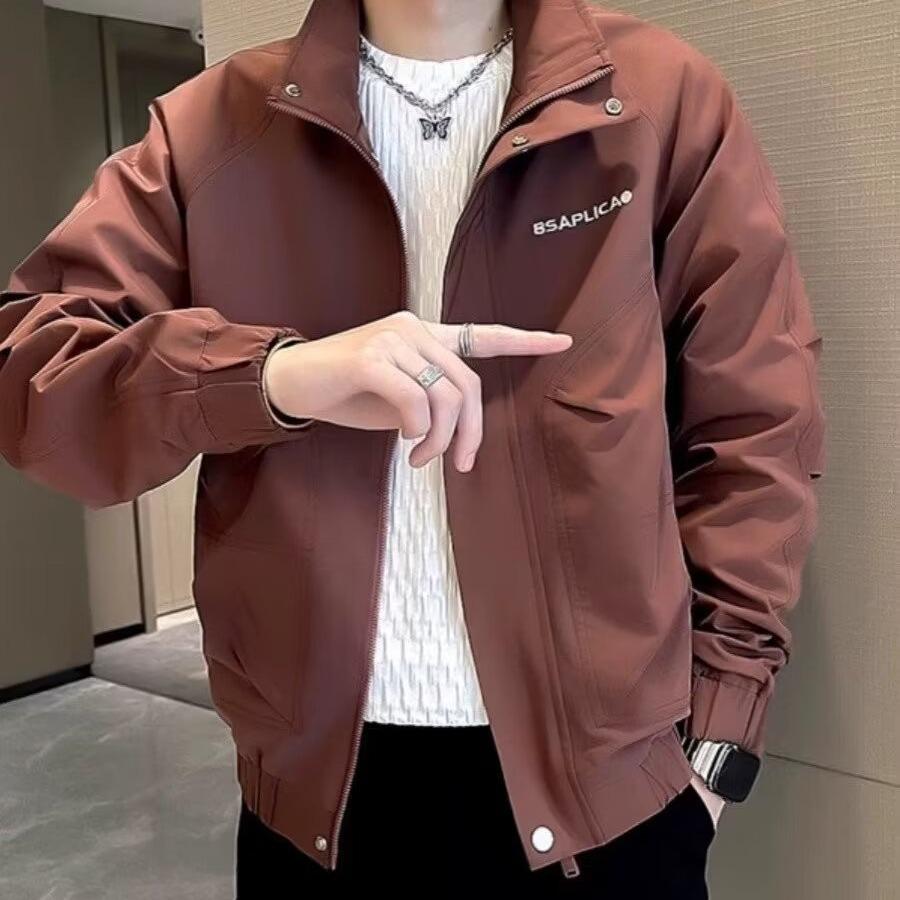 Maillard Wears American Retro Brown Coffee Suede Jacket Мужская винтажная короткая летная куртка весна-осень