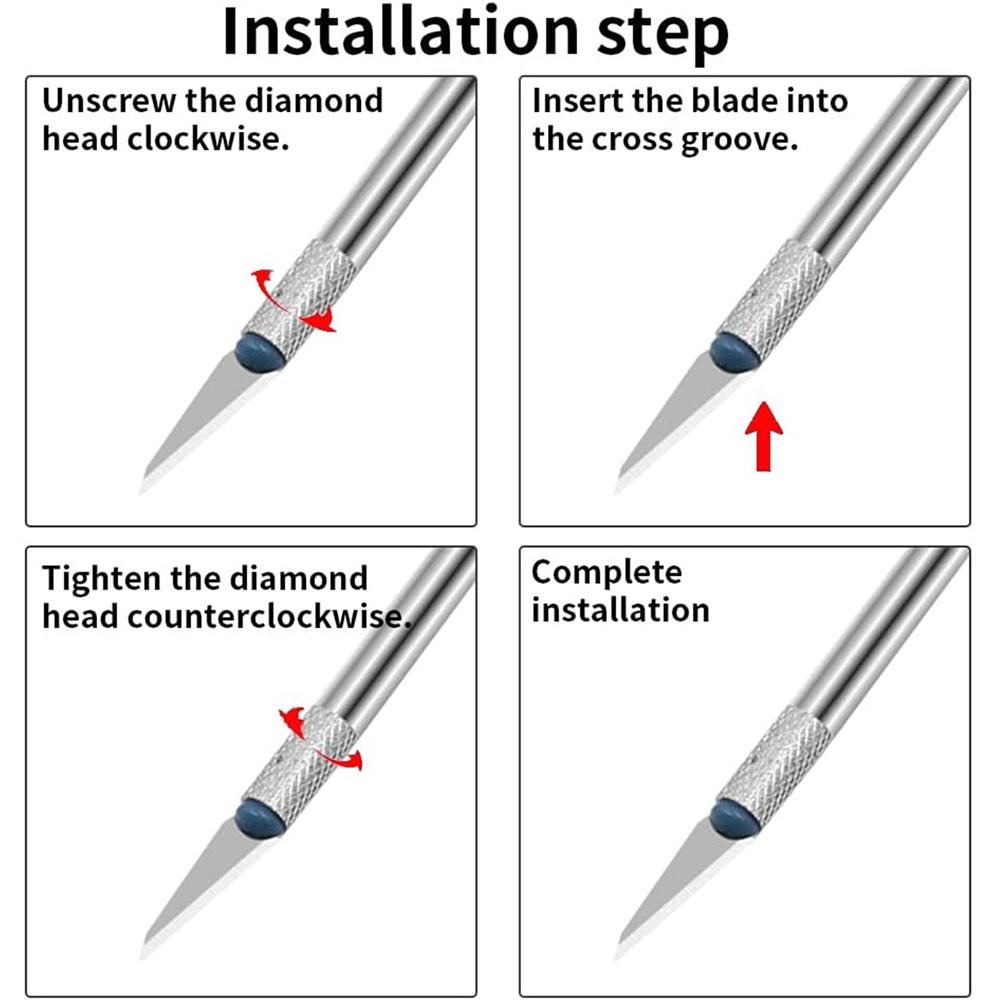 Набор из 13 прецизионных ножей, лезвия для ножей Exacto, ремесленный скальпель, инструмент для скульптуры, художественный инструмент, сплав, острое лезвие, скульптура из глины, резьба по бумаге