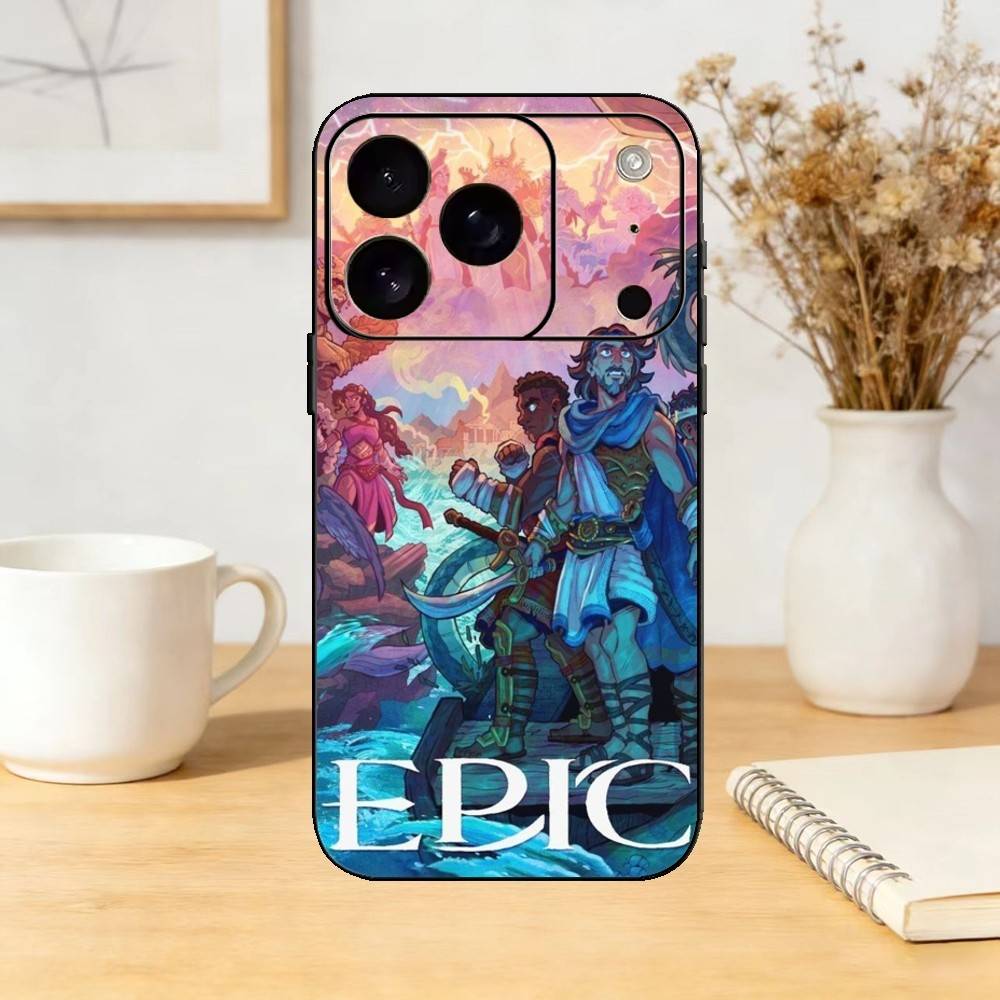 Чехол для телефона E-Epic The Musical Odyssey для iPhone 17,16,15,14,13,12,11 Plus,Pro,Max,Mini Силиконовый черный Мягкий чехол