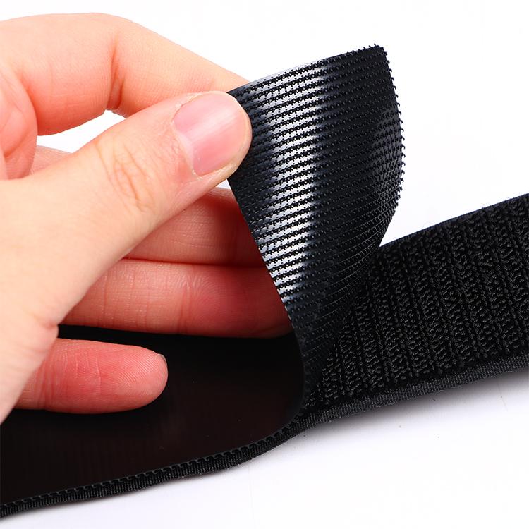 Customize Size Heavy Duty Reusable Nylon Ultra-thin Washing Resistance Self-adhesive Eco-Friendly Injection Hook Loop Soft Tape