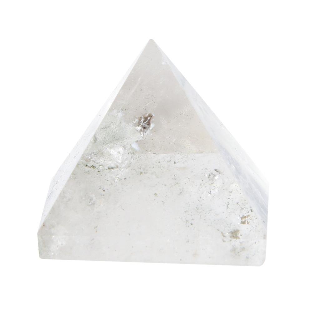 3x3cm Crystal Pyramid White Energy Pyramid Positive Quartz Pyramid Decor Home Ornament