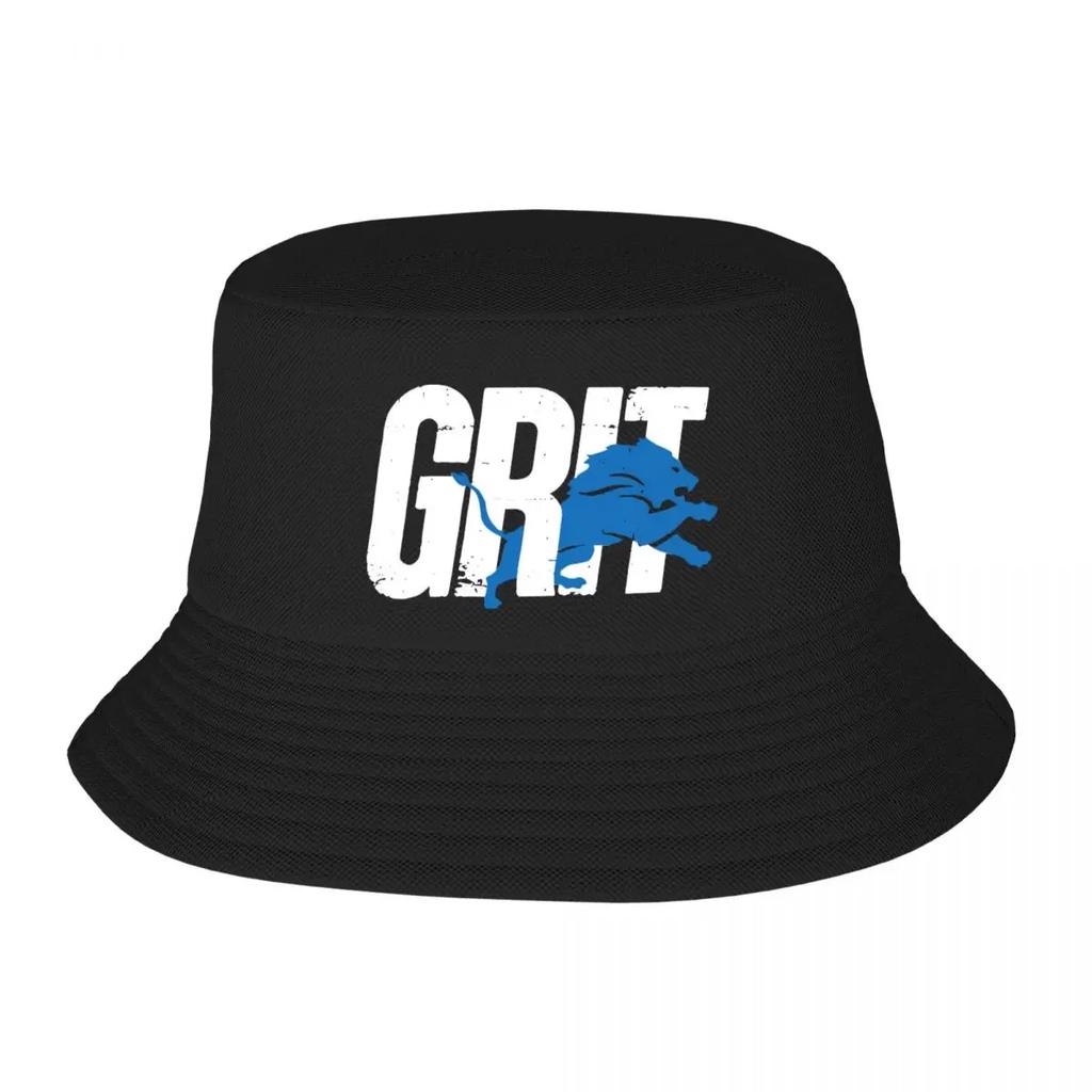 Ретро Детройт Лайонс Лого Grit Взрослая Рыбацкая Шапка Удобная Прочная Модная Креативный Тренд