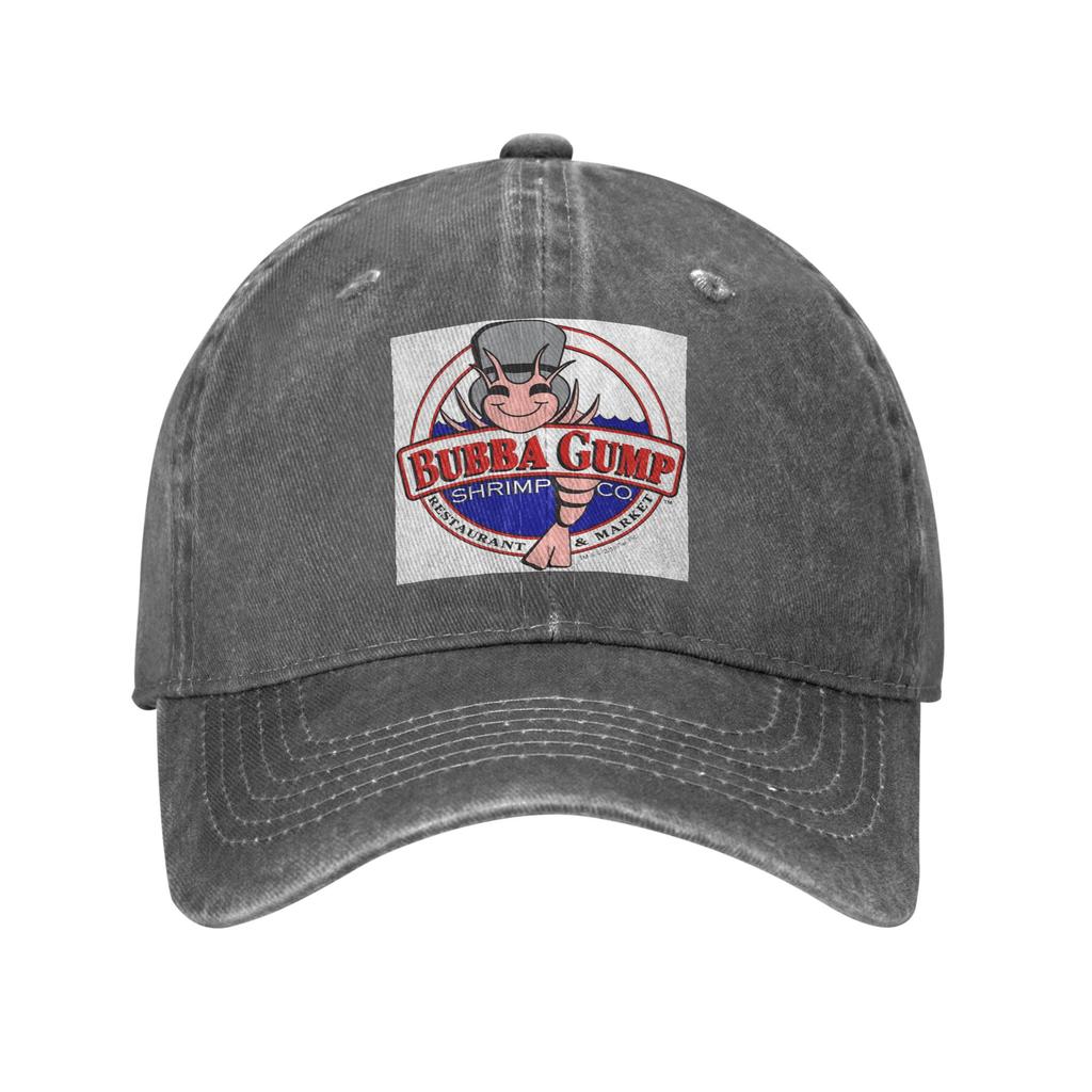 Bubba Gump Forest Shrimp Seafood Denim Fabric Cap Casual Baseball Caps Adjustable Hat Summer Unisex Baseball Hats