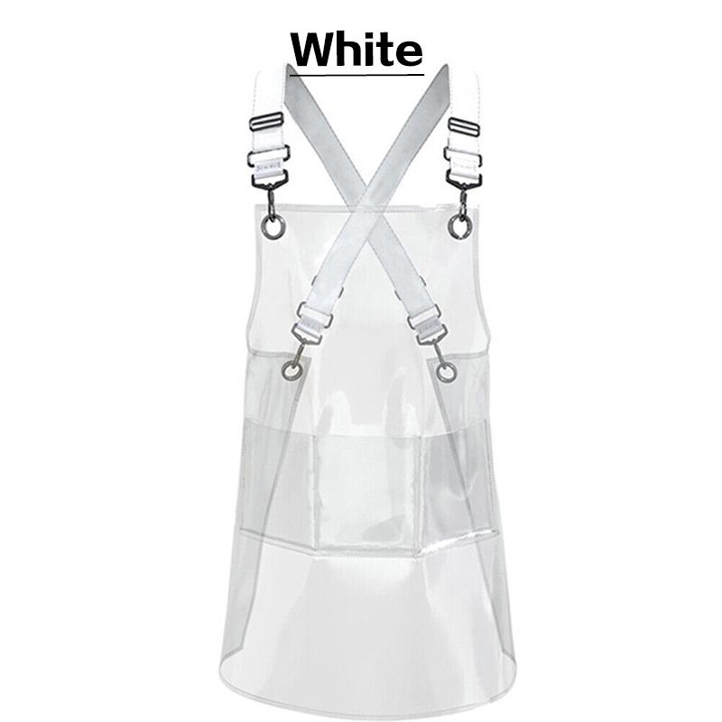 Прозрачный фартук для парикмахера, парикмахера, шеф-повара, водонепроницаемый маслостойкий фартук