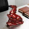 Feng Shui Horse Statue 2026 Year of The Horse Wooden Figurine for Prosperity Success Positive Energy Office Desk Decor Wealth Luck Zodiac Ornament