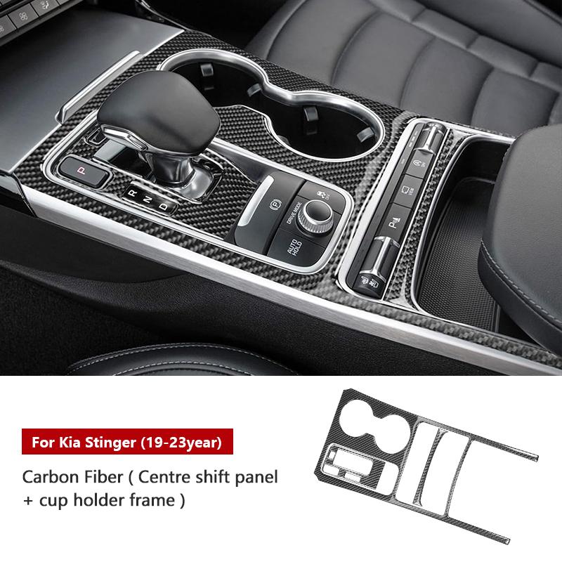 ES Углеродное волокно Другие аксессуары для интерьера для KIA Stinger 19-23 года Полный комплект деталей Аксессуары из углеродного волокна для Stinger