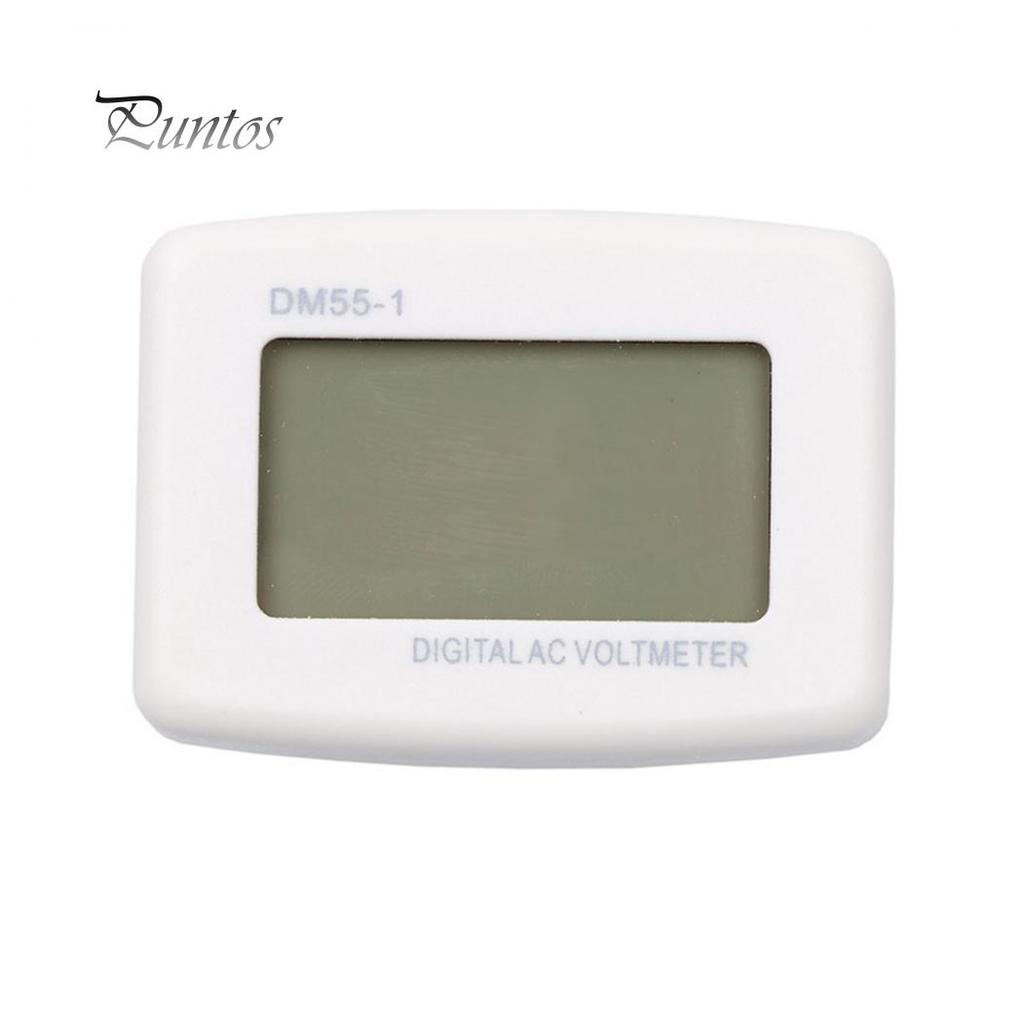 Цифровой вольтметр переменного тока DM5S-1 с ЖК-дисплеем, диапазон 80-300 В, вилка европейского стандарта для мониторинга дома и в офисе