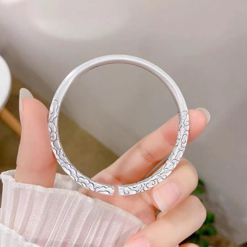 Zuyin S999 Древняя французская пара Xiangyun Пара Серебряный браслет Фестиваль Qixi Мужской и женский ювелирный магазин ручной работы