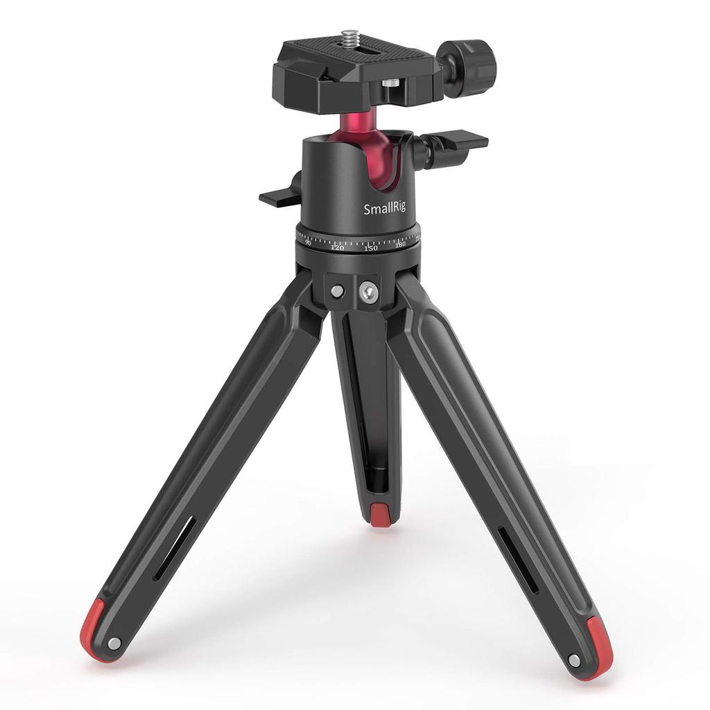 SmallRig Mini SLR Camera Tripod with Ball Aluminum BUT2664 Tripod, Tripod, Compact, Arca-Swiss Head, -