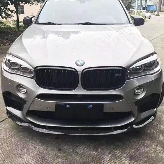 Compatible with BMW X5M/X6M (2014-2018) Harman Style Carbon Fiber Front Lip Spoiler.
