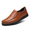 Модные мужские деловые туфли из натуральной кожи из коровьей кожи, мужская модная дышащая обувь, британские повседневные туфли one foot set foot D85