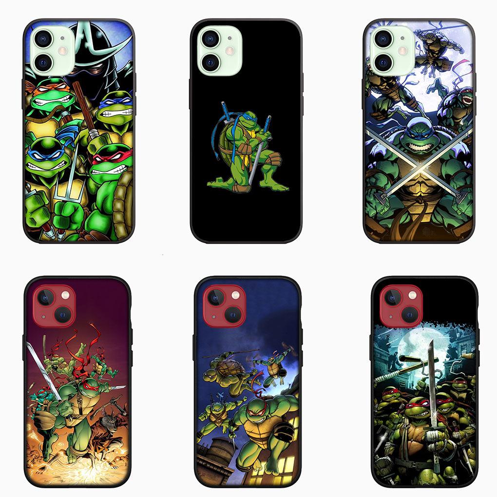 Чехол для телефона Ninja Comics Turtles Аниме для Apple iPhone 16 15 14 13 12 11 Pro Max 6 6S Plus + SE 15+ 16+ Мягкий чехол