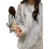 Milky Fufu Women's Loose Cable Knit Sweater - 2026 Early Autumn Collection, Thickened Inner Layer, Super Stylish