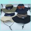 Hat Blocked Color Nylon Wide Brim Fisherman Sunscreen Hat For Casual Summer Wear