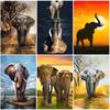 Elephant DIY 5D Diamond Painting Full Round Drill Resin Animal Diamond Embroidery Cross Stitch Kits Wall Art Home Decor