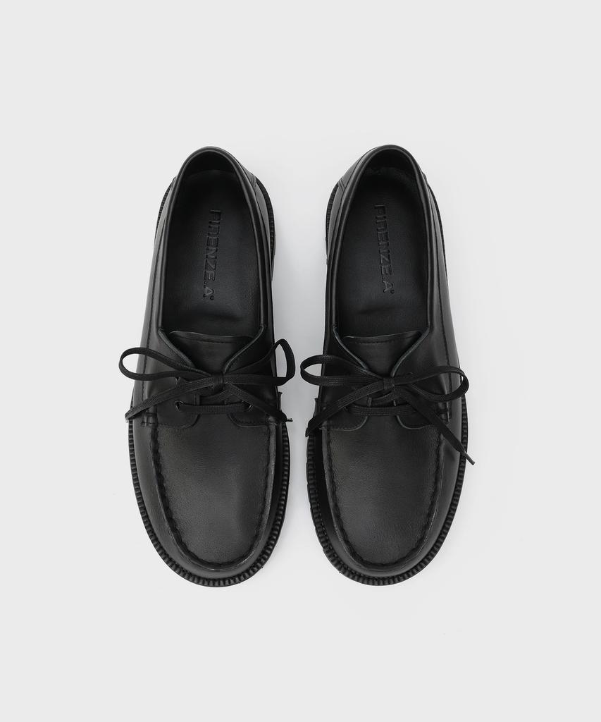 Firenze Atelier [Vibram] Стандартная Повседневная Подошва Лоферы 5099 [Кожа Черный]