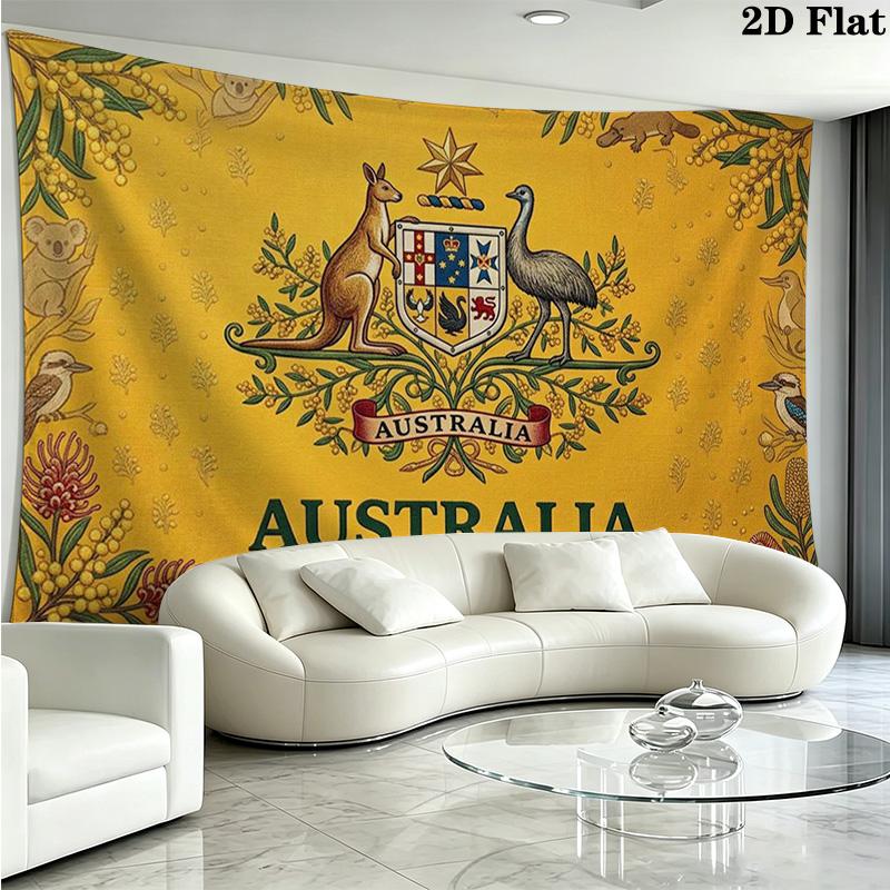 Socceroos Wall Tapestry Aesthetic Wall Hanging Printed Fabric Blanket Decorative Tapestries for Bedroom Living Room Home Decor