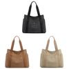 Canvas Tote Bag For Women With Zipper Pockets And Retro Style For Daily Use