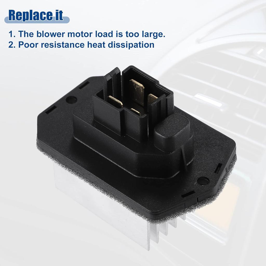 ACROPIX HVAC Blower Motor Resistor Replacement Fit for Land Rover Range Rover - Pack of 1 Silver Tone