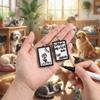 Acrylic Message Board Earrings Fun DIY Whiteboard Eardrop Minimalist with Marker Pen Erasable Drawing Board Dangler Women