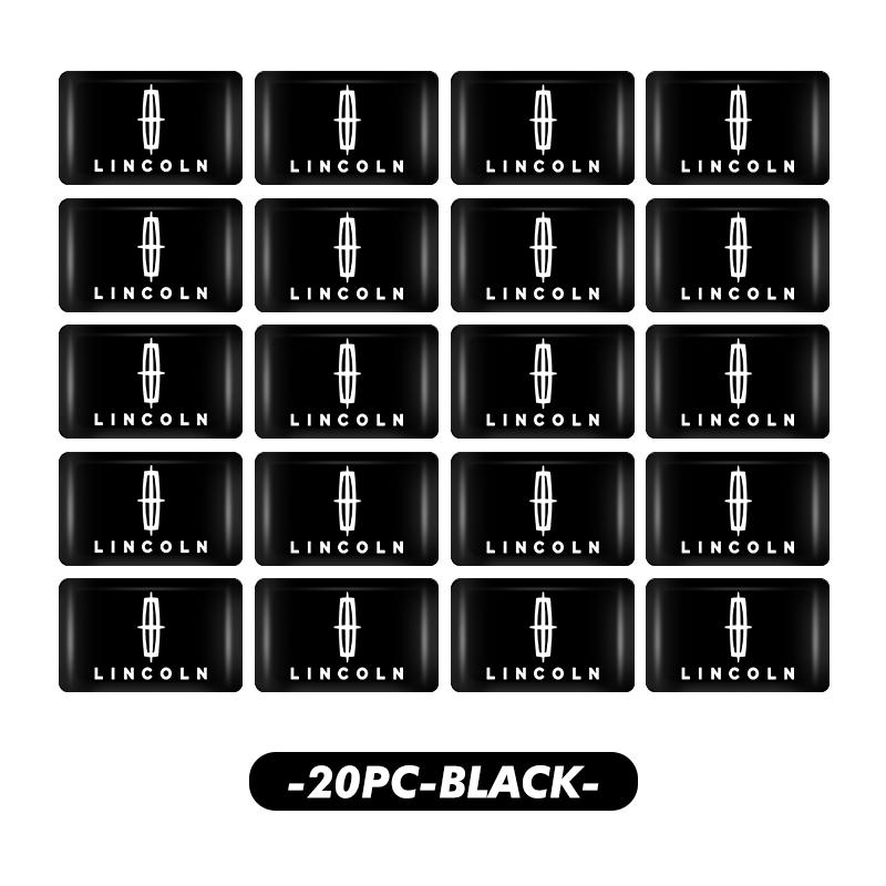 10/20/30pcs Car Fashion Brand Logo Stickers Motorcycle Decal For Lincoln Aviator Navigator Continental Nautilus Flyer Corsair m2
