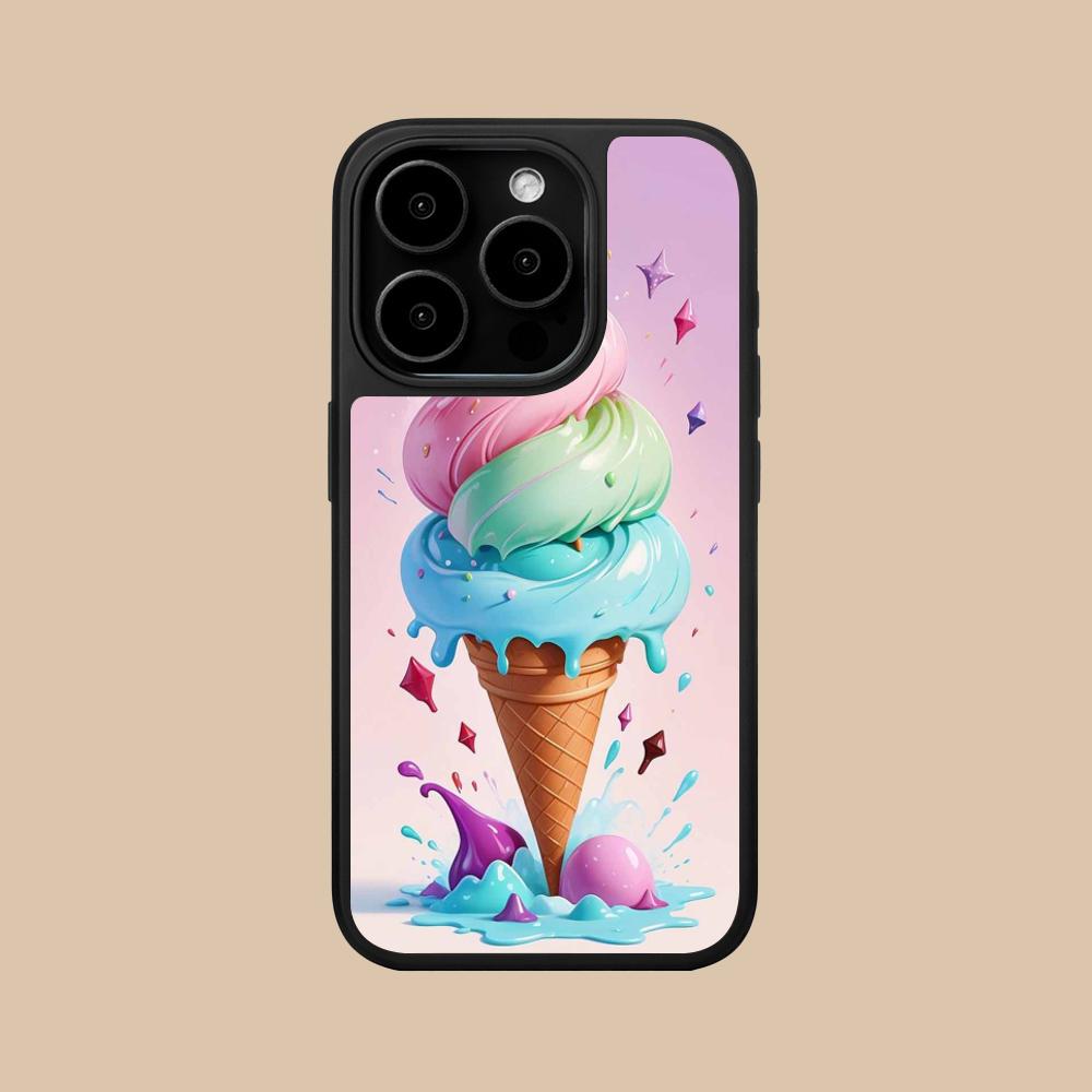 Чехол для мобильного телефона Молочный коктейль Мороженое для iPhone 17 16 15 14 13 12 11 Air Pro Max Plus Матовая поверхность Цветная крышка Роскошный Красивый