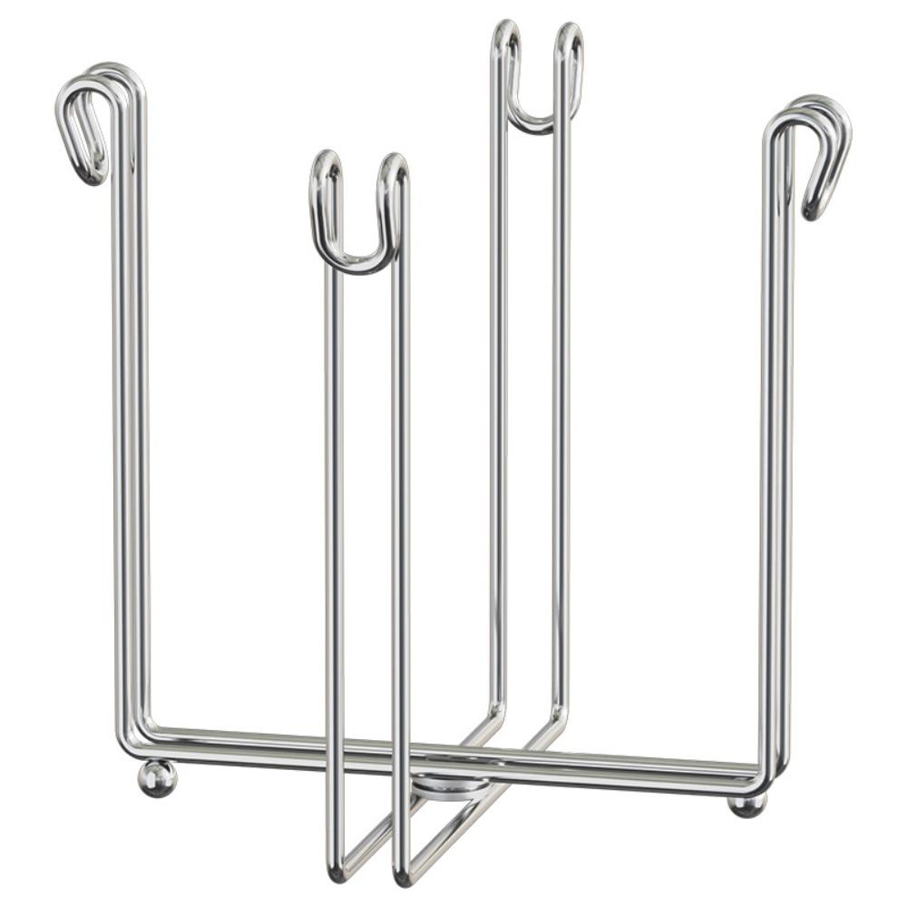 Stainless Steel Steel Trash Bag Support Foldable Sink Garbage Organizer Garbage Management