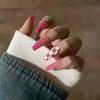 Nail Art Tips Checkerboard Fake Nails Blush Fake Nails Full Cover False Nails Nail Decorations