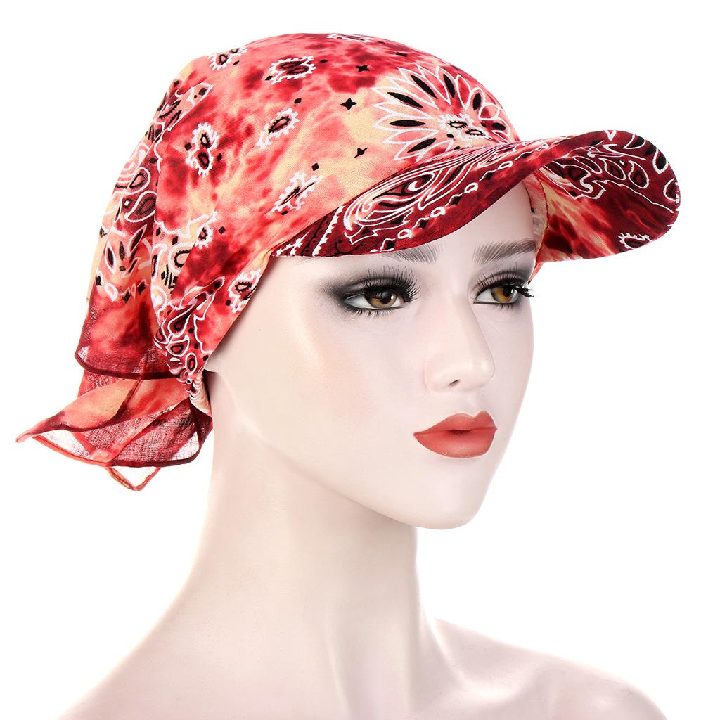 1PC Leisure For Women Men Bandana Scarf Printed Sunscreen Hedging Cap Peaked Cap Outdoor Supplies