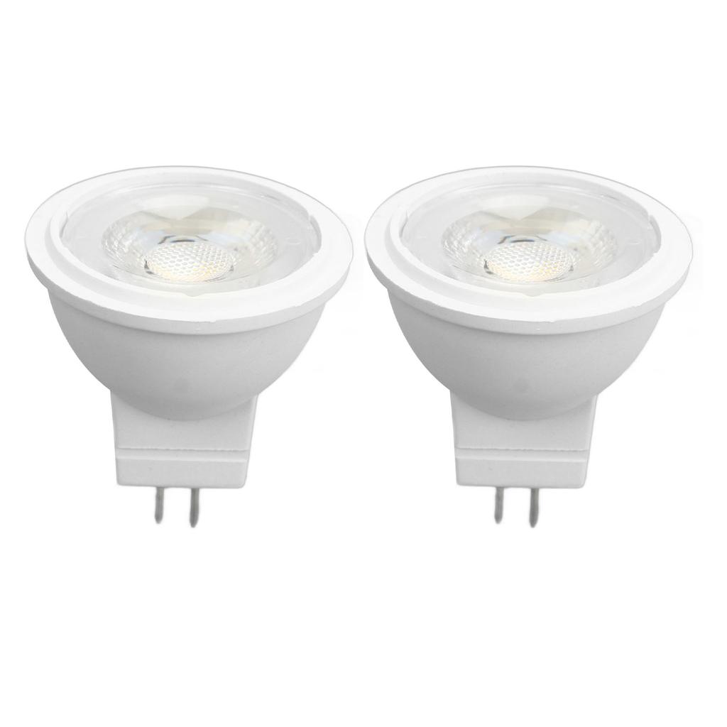 2Pcs MR11 Light Bulb High Brightness 3W 110V Faster Heat Dissipation GU4 Spotlight Bulbs for