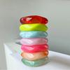 Acrylic Geometric Chunky Bangles Colorful Wristband New Charm Bracelet  Women