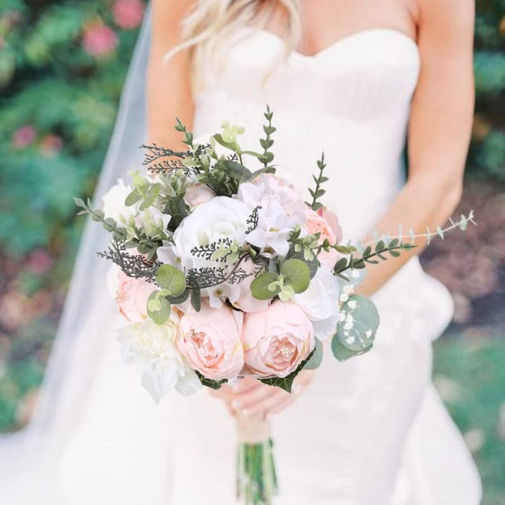 24 шт. Искусственные ветки, искусственные листья эвкалипта, искусственные стебли эвкалипта для цветочной композиции, свадебных букетов, украшения дома