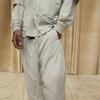 Fear of God Essentials SS23 Нейлоновые спортивные штаны с принтом логотипа-печати Seal, утолщенные, теплые, американские, тяжелый вес, вязаные спортивные штаны, мужские штаны, цвет Seal-Gray, FOG-SS23-028