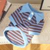 Striped Puppy Hoodies Winter Dog Clothes Pet Vest Cotton Warm Dog Sweatshirt Polo Shirt Yorkie Dachshund Clothing Dog Pullover