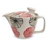 Kunzan Kiln Teapot with for Hasami Made In Floral Red J-kitchens Strainer, 240ml, 1-2 People, Ware, Japan, Lined, Pattern,