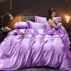 Чистый 100% шелковый постельный комплект Роскошная мягкая простыня с пододеяльниками Наволочки ТCover Постельный комплект для дома Качественные постельные комплекты размера кинг