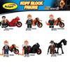 Lego Минифигурки Строительные блоки Игрушка Призрачный гонщик Мотоцикл Колесница Сборка Обучающие игрушки