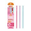 Треугольный карандаш Tombow 2B MP-SEPW04-2B Красный Короткий Безопасный Дизайн для Младших Классов Розовый