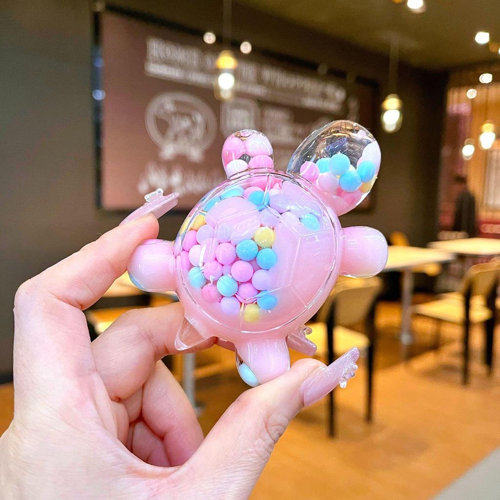 Светящаяся фигурка черепахи в виде зыбучего песка, подставка для украшений в закрытой коробке.