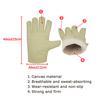Перчатки из парусины, толстые двухслойные защитные перчатки, износостойкие, противоскользящие рабочие перчатки, механические