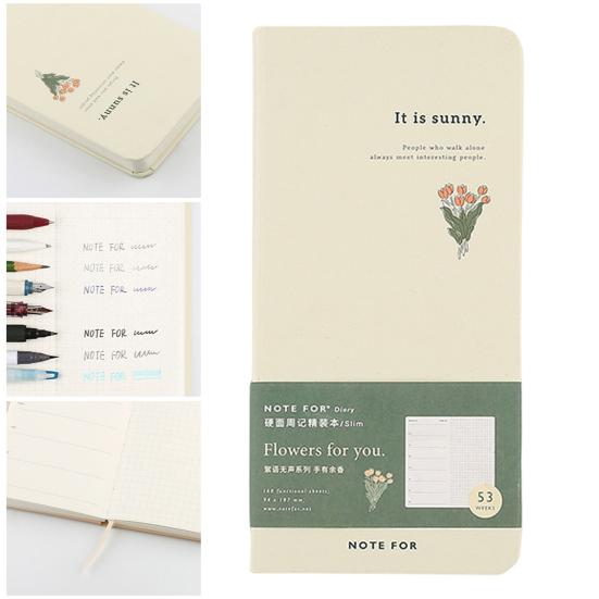 Еженедельный планировщик, 84 листа, 168 страниц, в твердом переплете, тонкий портативный, прямоугольный, с принтом «Горный лес», записная книжка, студенческие принадлежности