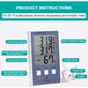 New LCD Digital Indoor Outdoor Thermometer Indoor Hygrometer Temperature Humidity Meter