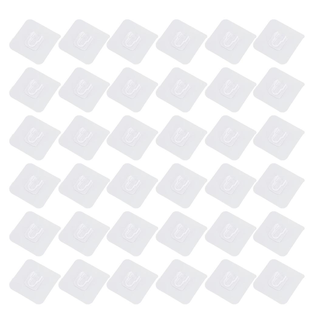 18 пар двусторонних клейких настенных крючков, не требующих сверления, самоклеящиеся крючки для подвешивания и организации